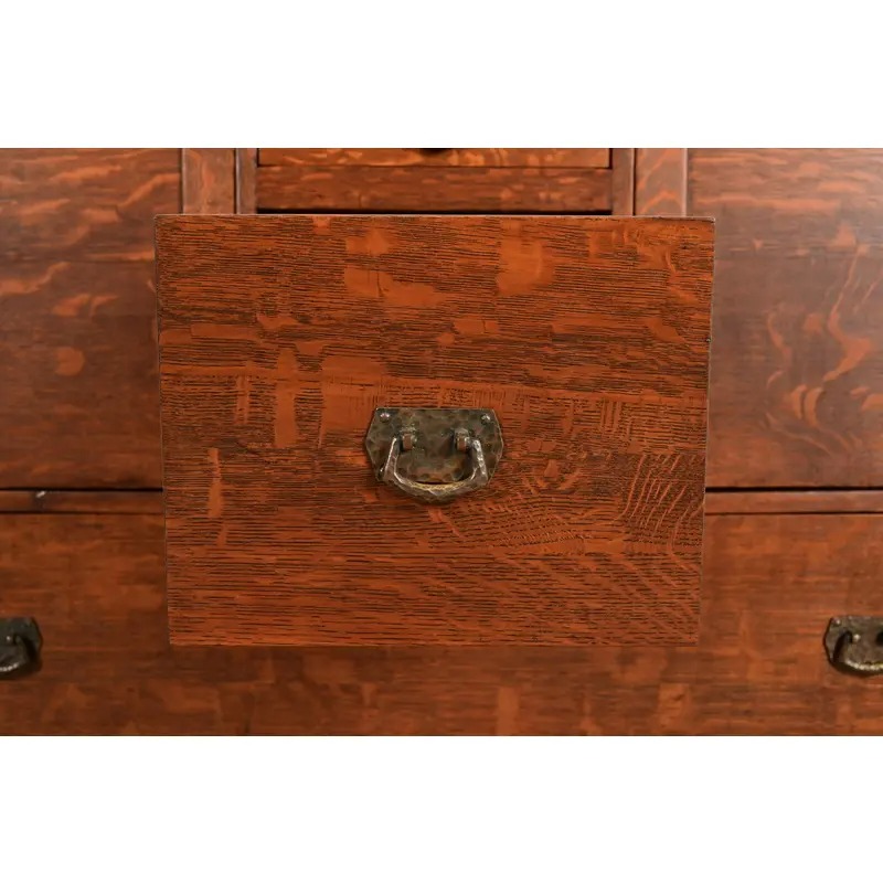Lifetime Furniture Antique Mission Oak Arts & Crafts Sideboard, Newly Refinished - Image 7