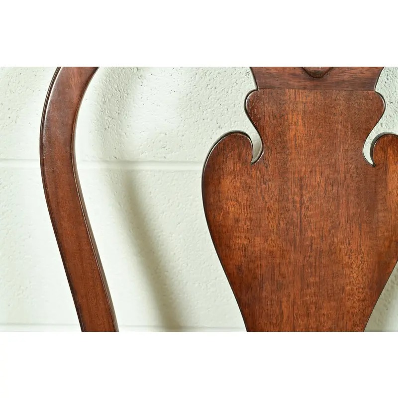 Smith & Watson Georgian Carved Mahogany Dining Chairs, Set of Four - Image 7