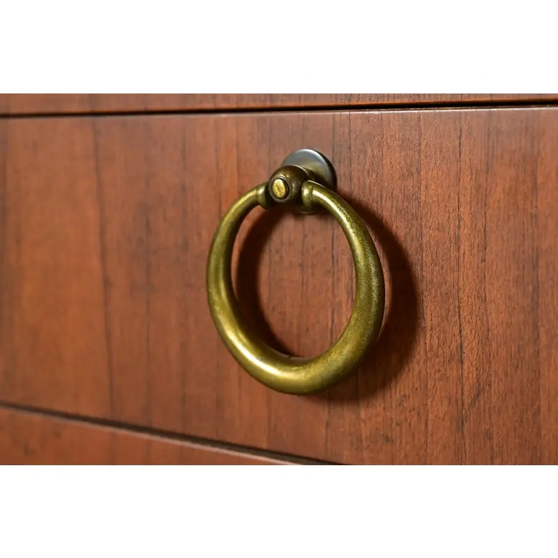 Baker Furniture French Empire Cherry Wood Dressers or Chests of Drawers, Pair - Image 8