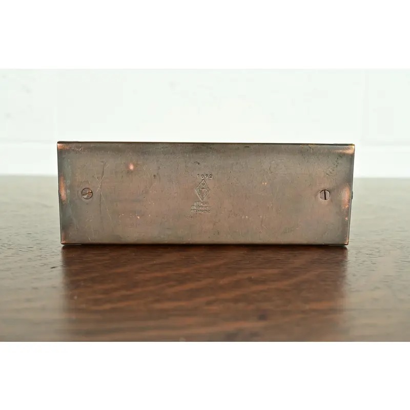 Heintz Arts & Crafts Sterling Silver on Bronze Letter Rack - Image 8