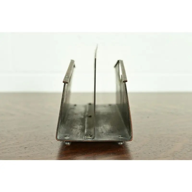 Heintz Arts & Crafts Sterling Silver on Bronze Letter Rack - Image 8