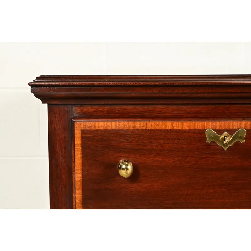 Henkel Harris Queen Anne Solid Mahogany Sideboard Credenza - Image 9