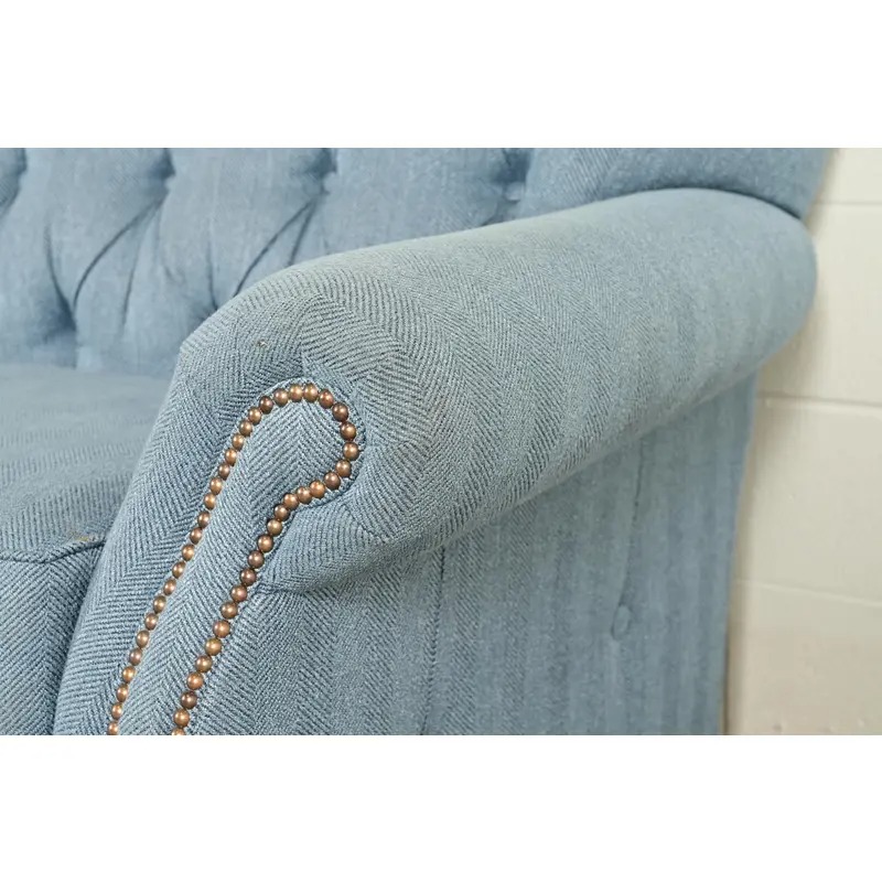 Smith Brothers Traditional Roll Arm Tufted Sofa - Image 8