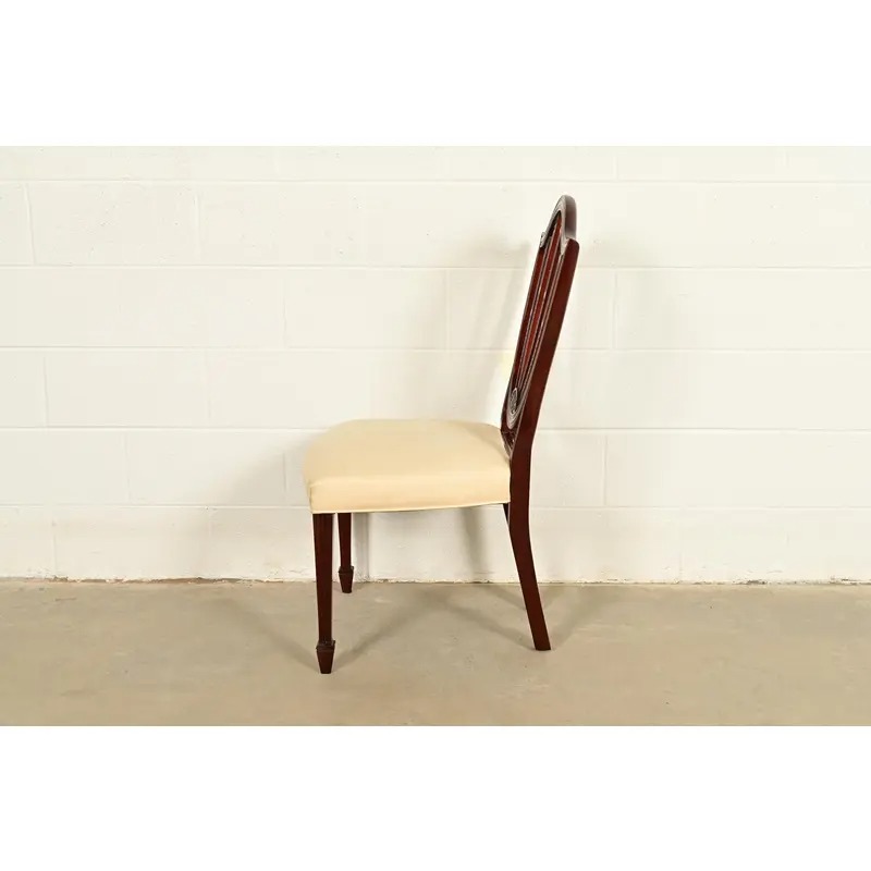 Baker Furniture Historic Charleston Federal Mahogany Shield Back Side Chair or Dining Chair - Image 9