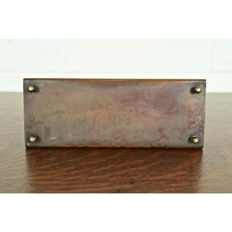 Heintz Arts & Crafts Sterling Silver on Bronze Letter Rack - Image 9