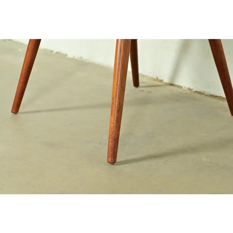 Kipp Stewart for Drexel Declaration Sculpted Walnut Side Chairs or Dining Chairs, Pair - Image 9