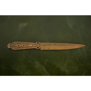 Marshall Field & Co. Antique Viking Bronze Letter Opener, Circa 1910