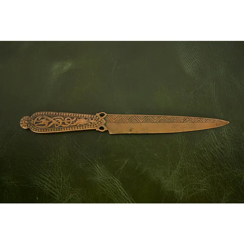 Marshall Field & Co. Antique Viking Bronze Letter Opener, Circa 1910