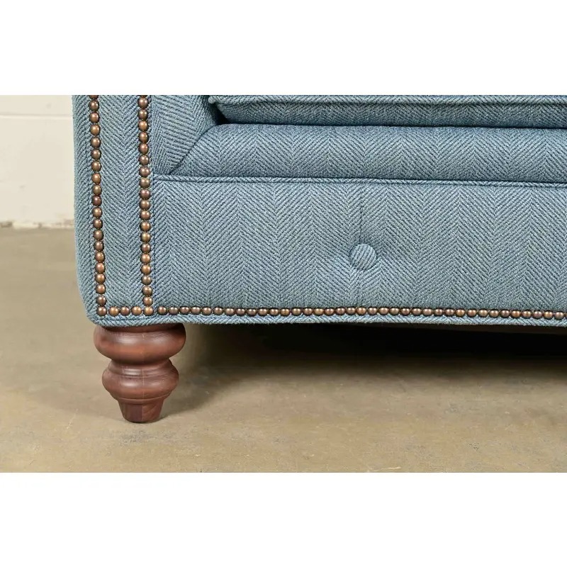 Smith Brothers Traditional Roll Arm Tufted Sofa - Image 9