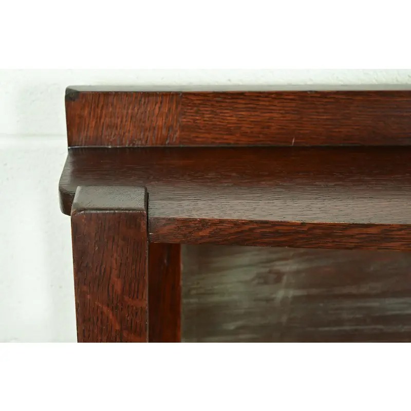 Stickley Brothers Style Antique Mission Oak Arts & Crafts Sideboard or Bar Cabinet, Circa 1910 - Image 9