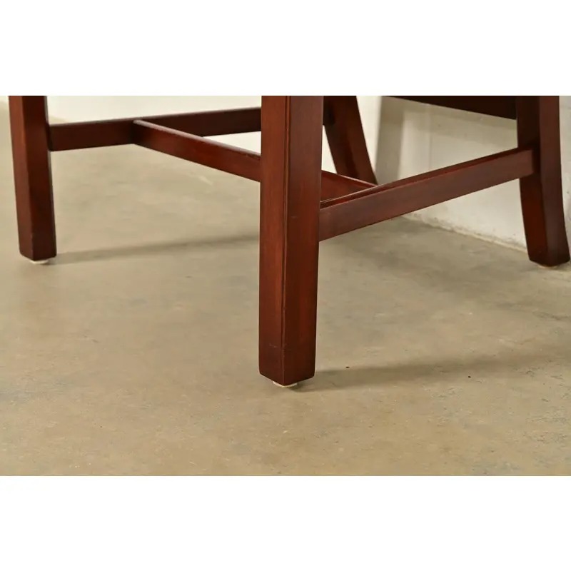 Baker Furniture Georgian Carved Mahogany Dining Chairs, Set of Six - Image 10
