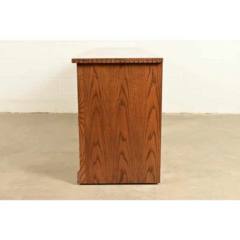 Romweber Viking Oak Executive Credenza, Circa 1960s - Image 10