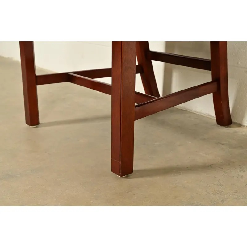 Baker Furniture Georgian Carved Mahogany Dining Chairs, Set of Six - Image 11