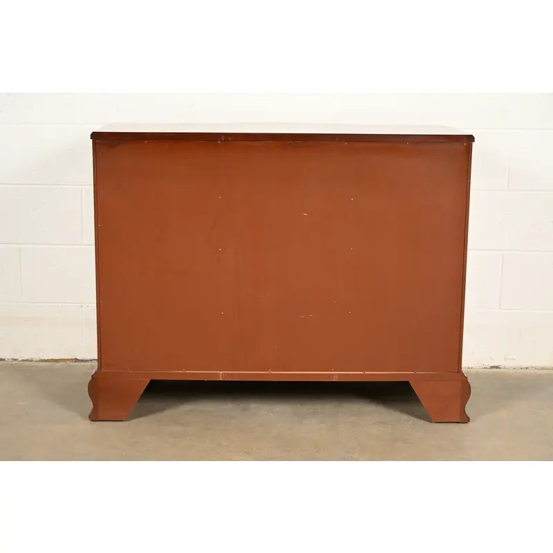 Baker Furniture Historic Charleston Chippendale Carved Mahogany Serpentine Front Dresser Chest - Image 11
