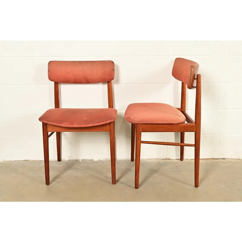 Finn Juhl Style Danish Modern Sculpted Teak Dining Chairs, Set of Six - Image 11