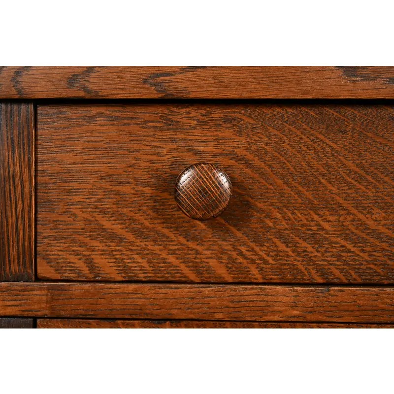 L. & J. G. Stickley Antique Mission Oak Arts & Crafts Drop Front Secretary Desk, Newly Refinished - Image 11