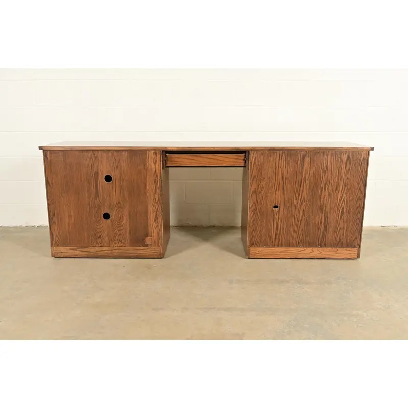 Romweber Viking Oak Executive Credenza, Circa 1960s - Image 11