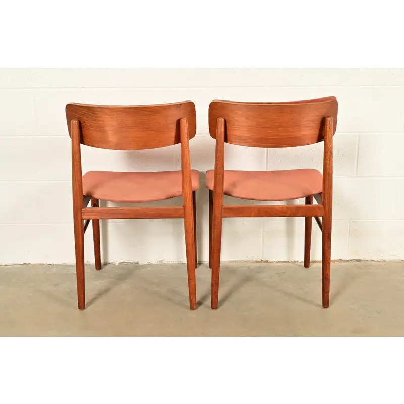 Finn Juhl Style Danish Modern Sculpted Teak Dining Chairs, Set of Six - Image 12