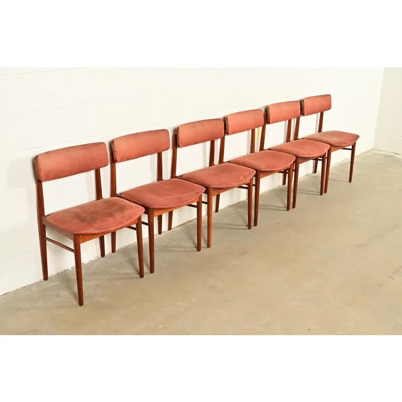 Finn Juhl Style Danish Modern Sculpted Teak Side Chairs or Dining Chairs, Pair - Image 13