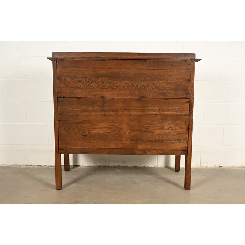 L. & J. G. Stickley Antique Mission Oak Arts & Crafts Drop Front Secretary Desk, Newly Refinished - Image 14