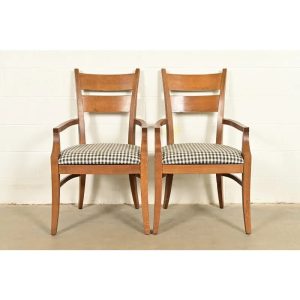 Stickley Mission Oak Arts & Crafts Armchairs, Pair