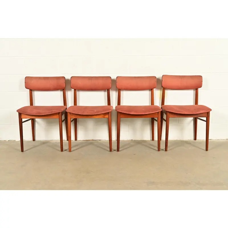 Finn Juhl Style Danish Modern Sculpted Teak Dining Chairs, Set of Four - Image 2