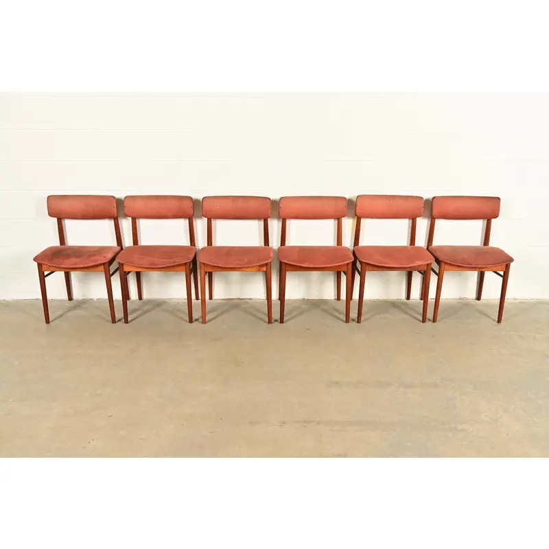 Finn Juhl Style Danish Modern Sculpted Teak Dining Chairs, Set of Six - Image 2