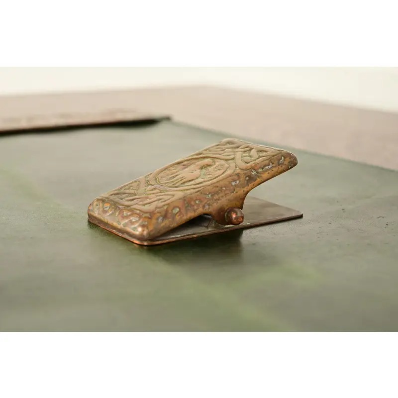Tiffany Studios New York Zodiac Pattern Bronze Large Paper Clip - Image 2