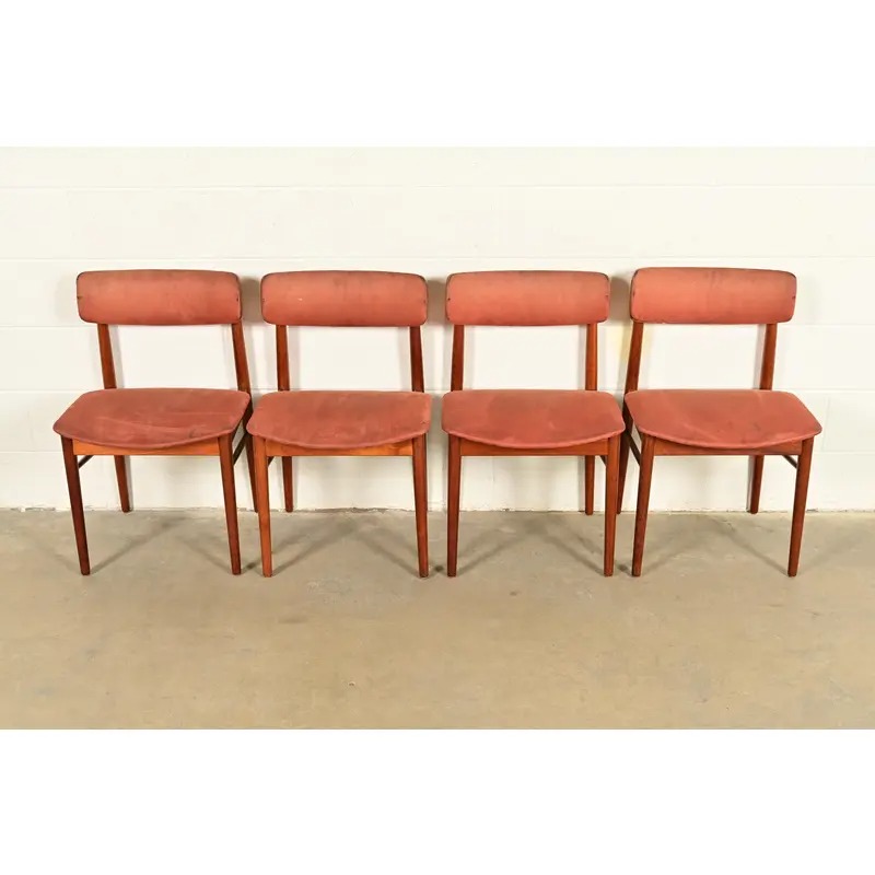 Finn Juhl Style Danish Modern Sculpted Teak Dining Chairs, Set of Four - Image 3
