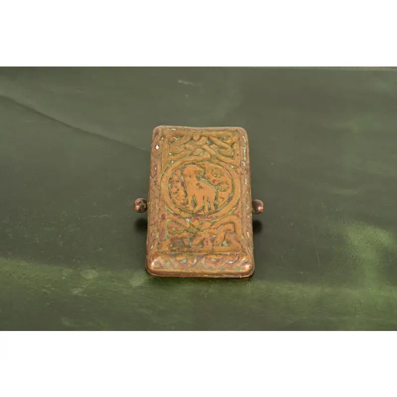 Tiffany Studios New York Zodiac Pattern Bronze Large Paper Clip - Image 5