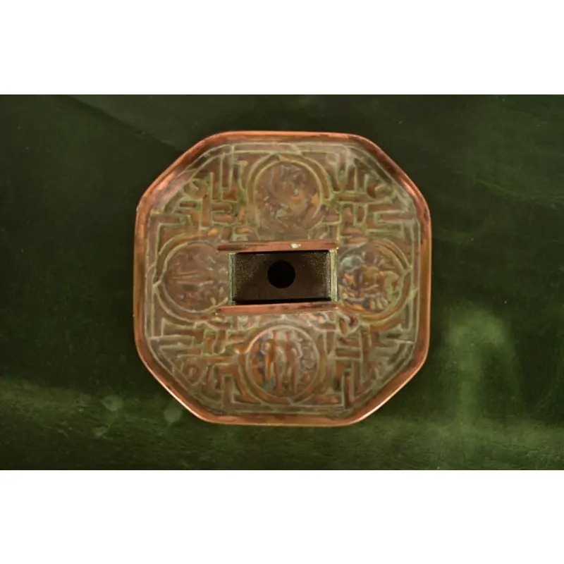 Tiffany Studios New York Zodiac Pattern Bronze Match Box Holder - Image 5