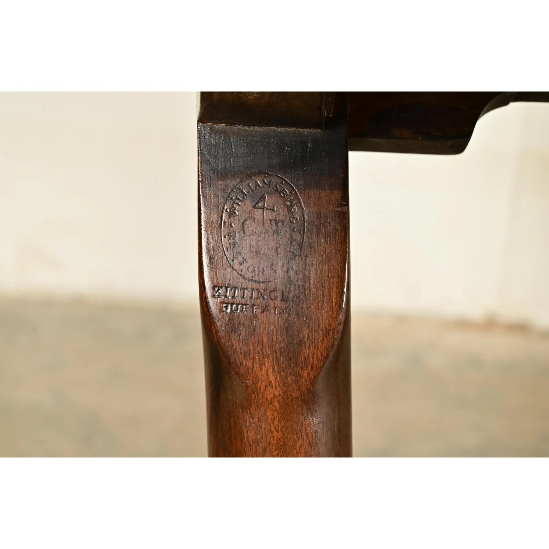 Kittinger Georgian Carved Mahogany Dining Chairs, Set of Four - Image 12