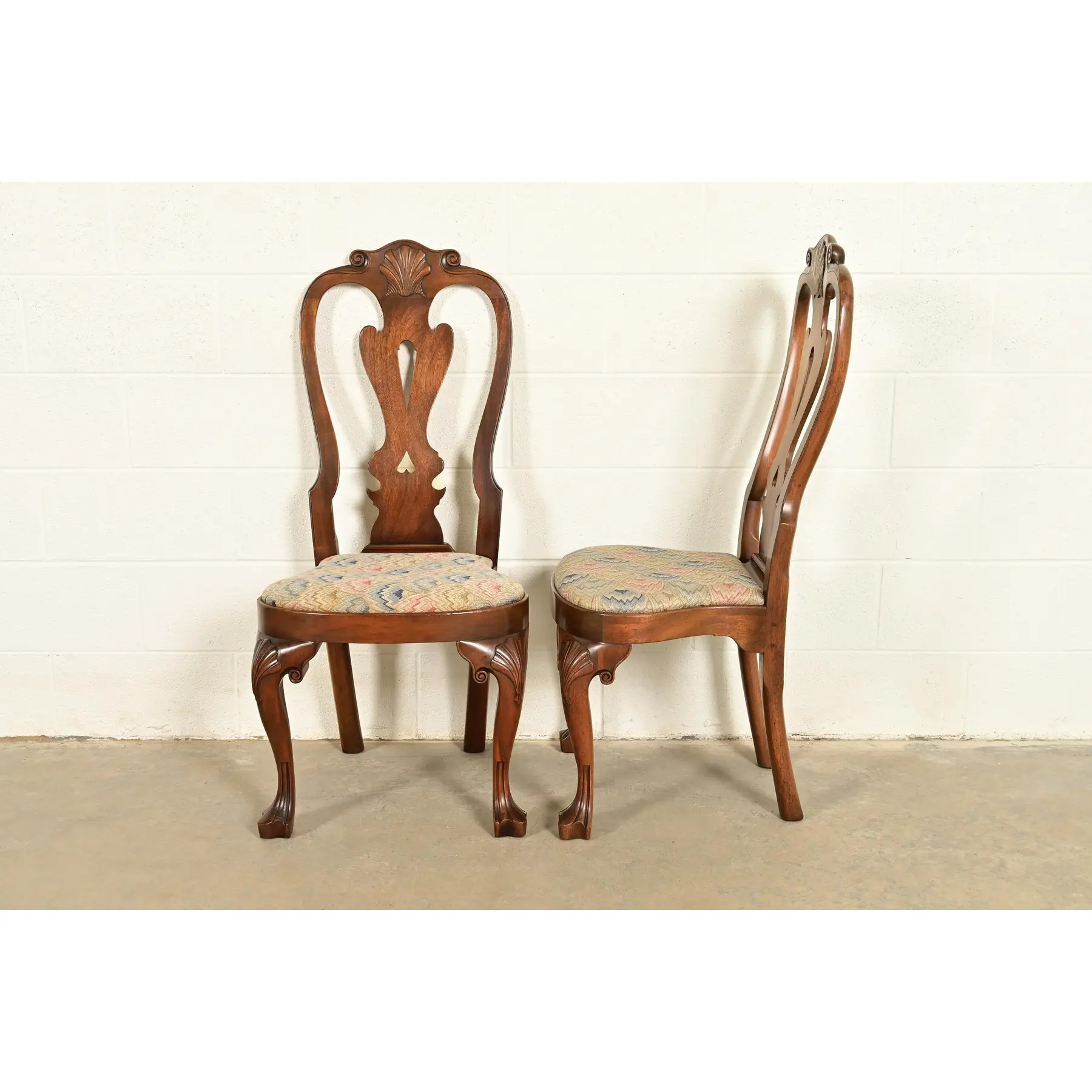 Kittinger Georgian Carved Mahogany Dining Chairs, Set of Four - Image 11