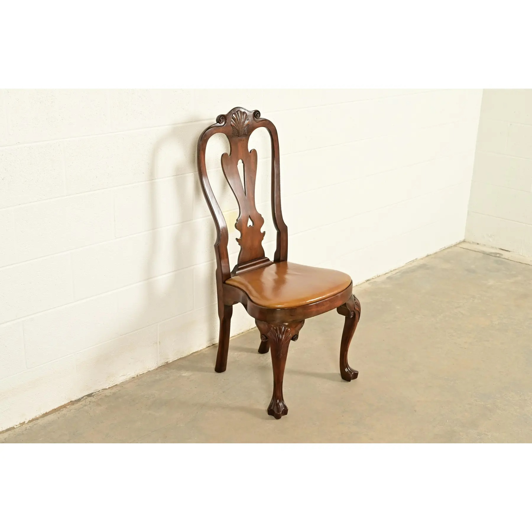 Kittinger Georgian Carved Mahogany Side Chair or Dining Chair - Image 5