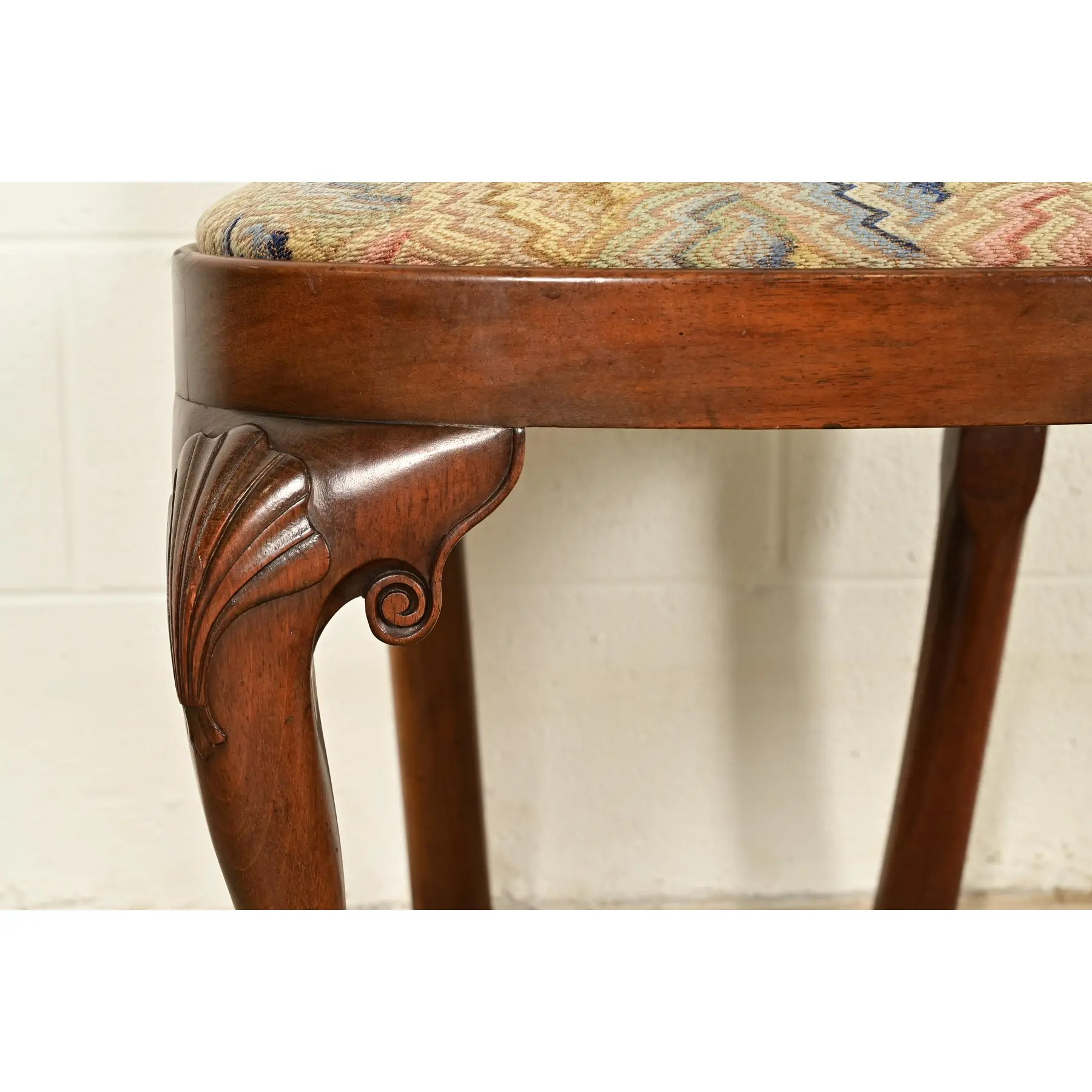 Kittinger Georgian Carved Mahogany Side Chairs or Dining Chairs, Pair - Image 9