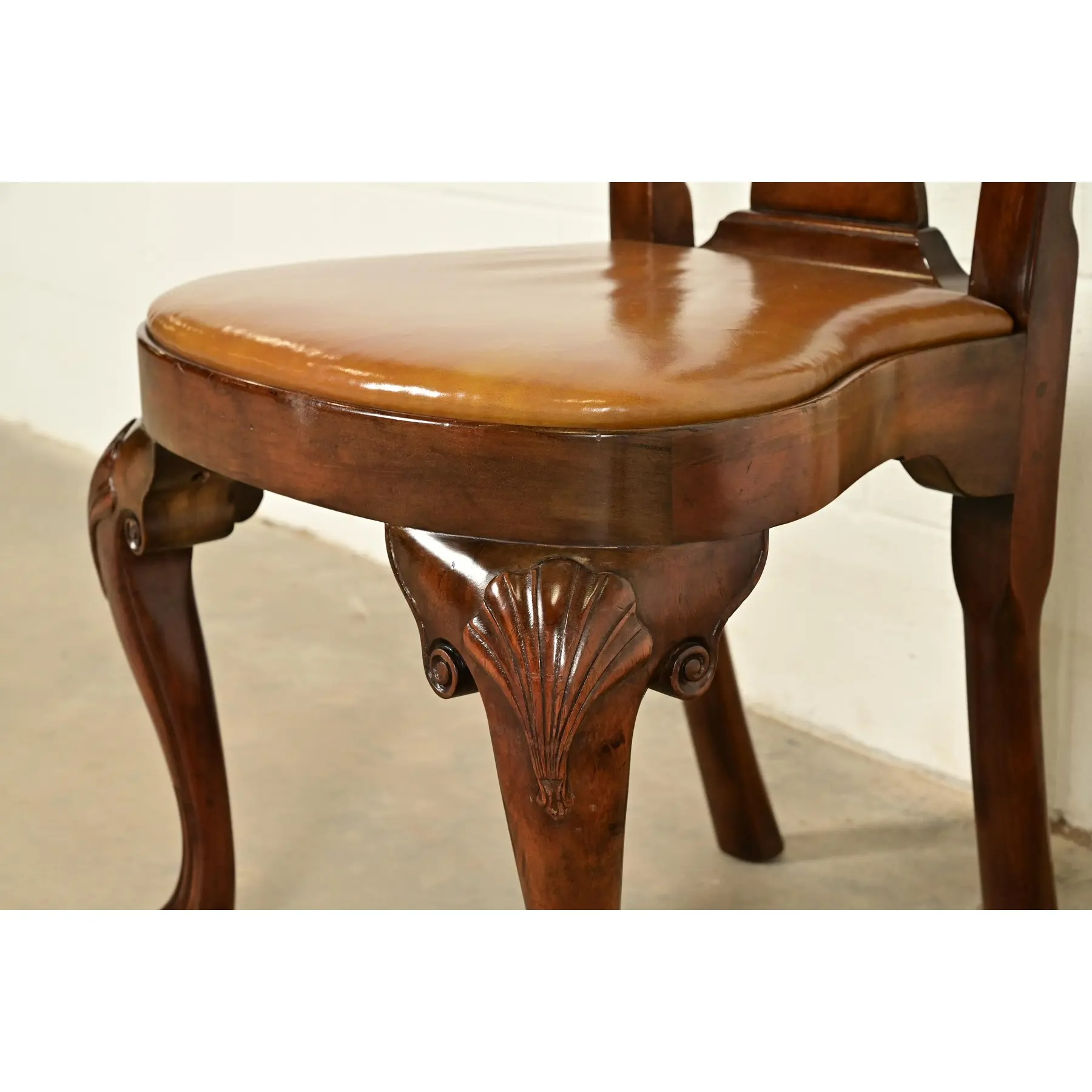 Kittinger Georgian Carved Mahogany Side Chair or Dining Chair - Image 10