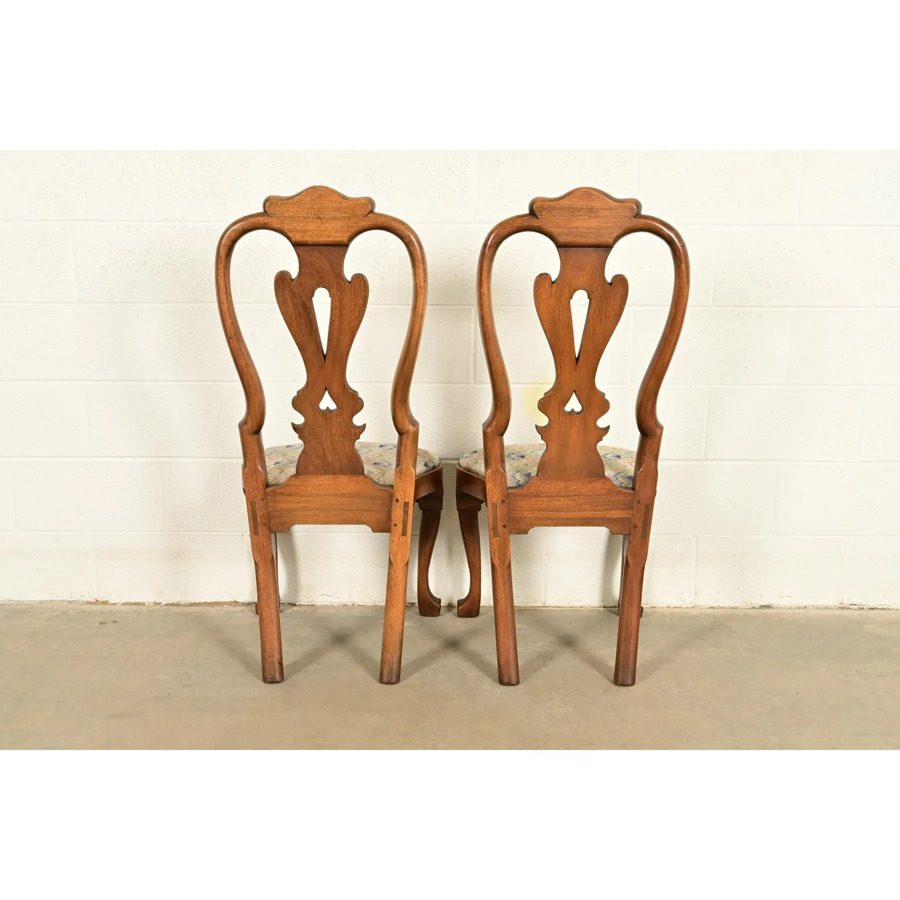 Kittinger Georgian Carved Mahogany Side Chairs or Dining Chairs, Pair - Image 13