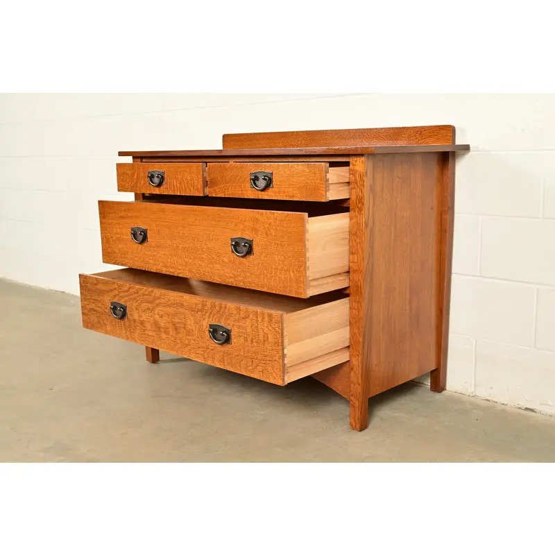 Stickley Harvey Ellis Collection Mission Oak Arts & Crafts Dresser or Chest of Drawers - Image 7