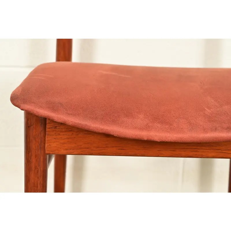 Finn Juhl Style Danish Modern Sculpted Teak Side Chairs or Dining Chairs, Pair - Image 8