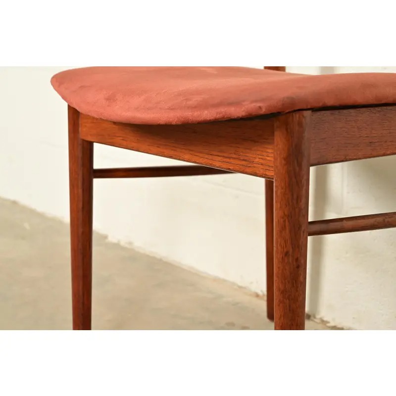 Finn Juhl Style Danish Modern Sculpted Teak Dining Chairs, Set of Four - Image 9