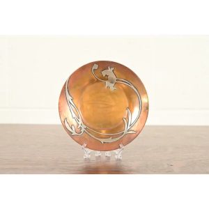 Heintz Arts & Crafts Sterling Silver on Bronze Plate