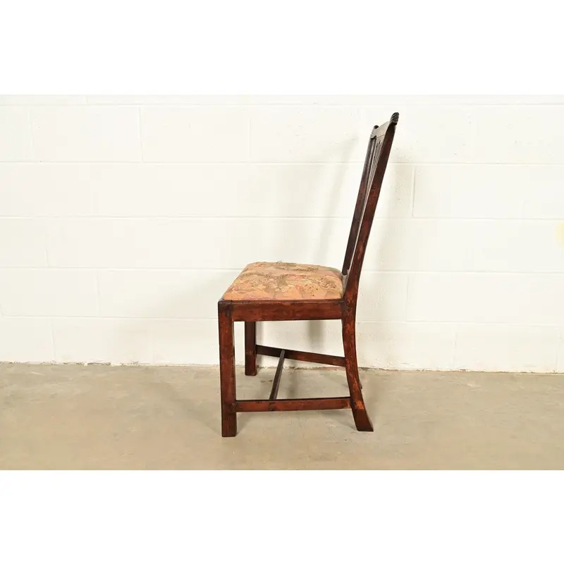 18th Century Antique Thomas Chippendale Period Carved Mahogany Side Chair or Dining Chair - Image 10