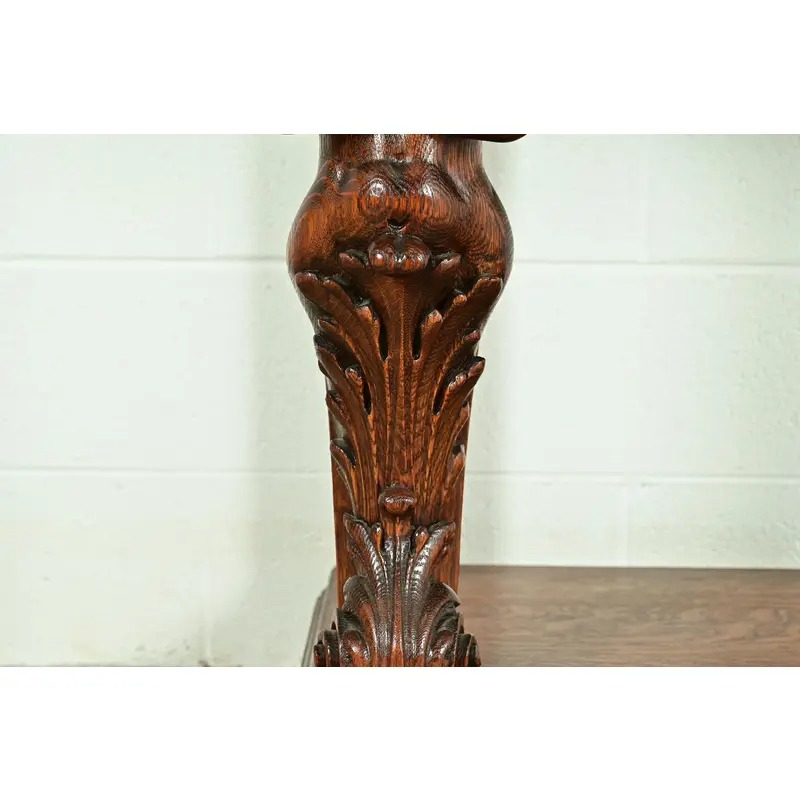 R. J. Horner Style Antique Victorian Carved Oak Sideboard or Buffet Server, Circa 1890s - Image 10