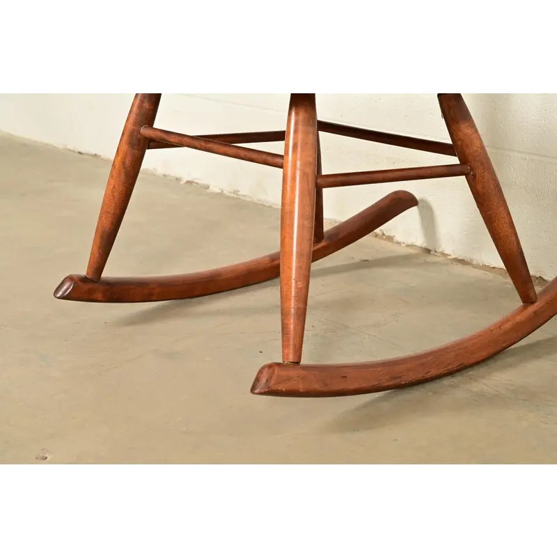 Russel Wright for Conant Ball Solid Birch Rocking Chair | 1950s - Image 10