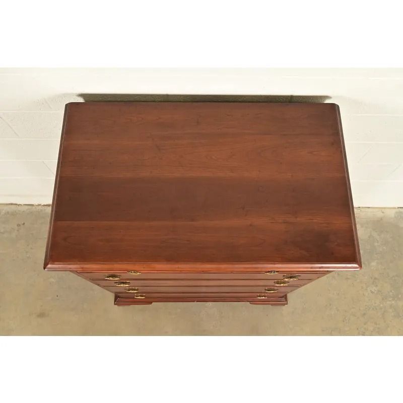Stickley American Colonial Solid Cherry Wood Highboy Dresser | Circa 1950s - Image 10