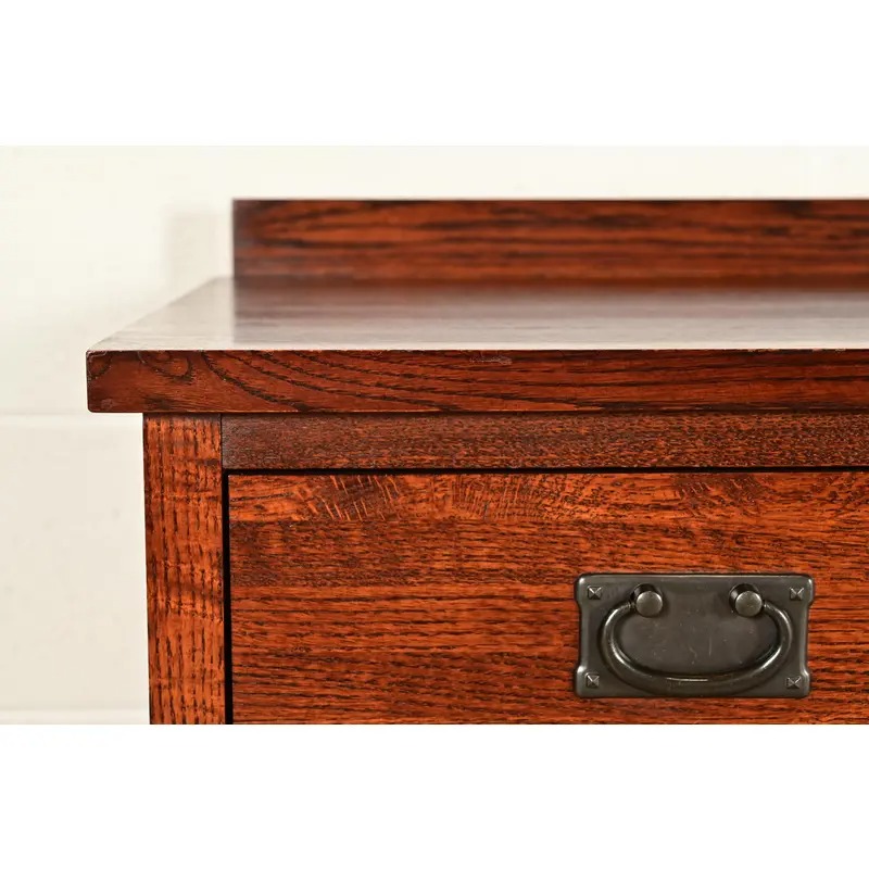 Stickley Style Mission Oak Arts & Crafts Twelve-Drawer Dresser or Chest of Drawers - Image 10