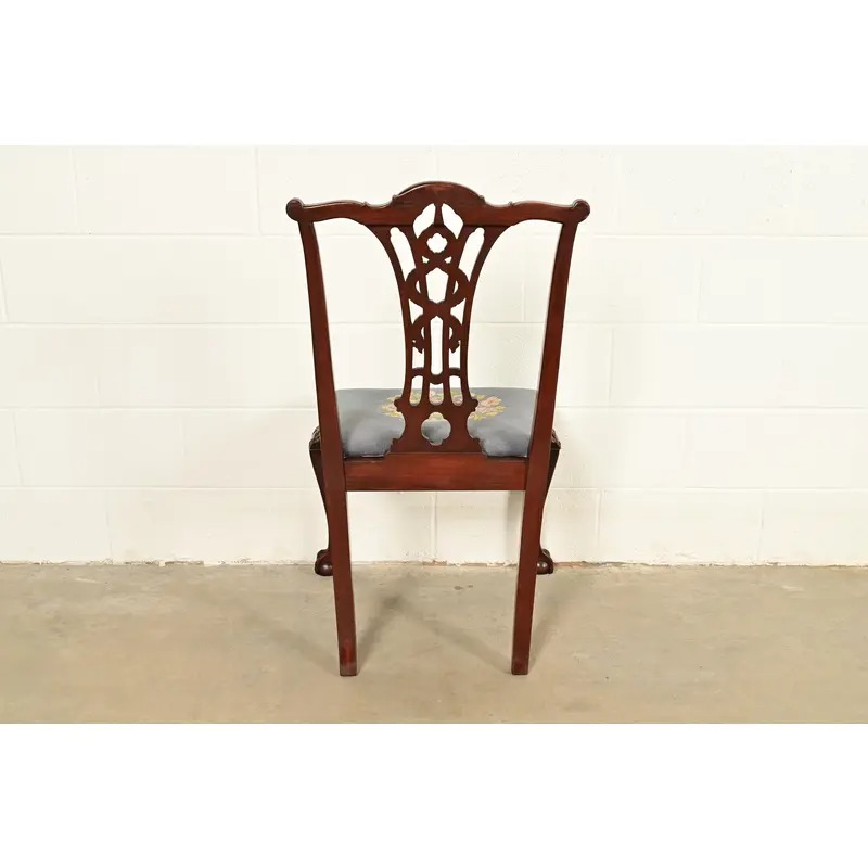 Antique Chippendale Carved Mahogany Side Chair or Dining Chair, Circa 1860s - Image 11