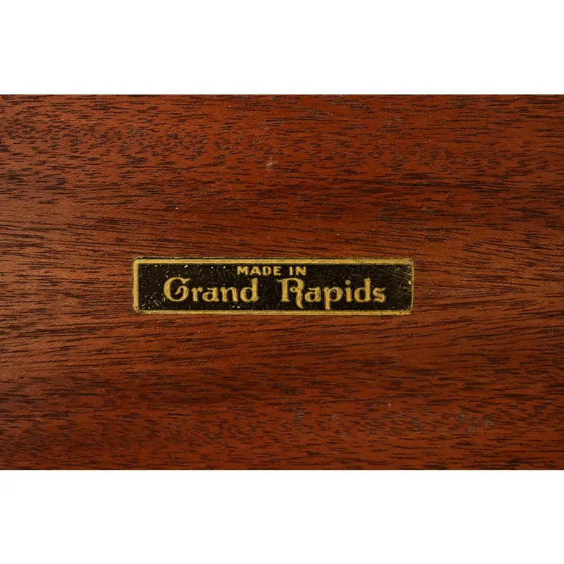 Antique Georgian Banded Flame Mahogany Chest of Drawers by Luce Furniture, Circa 1920s - Image 11