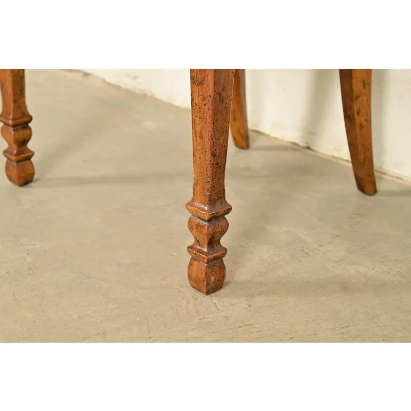 Drexel French Regency Louis XVI Carved Walnut Cane Back Side Chairs or Dining Chairs | Pair - Image 11