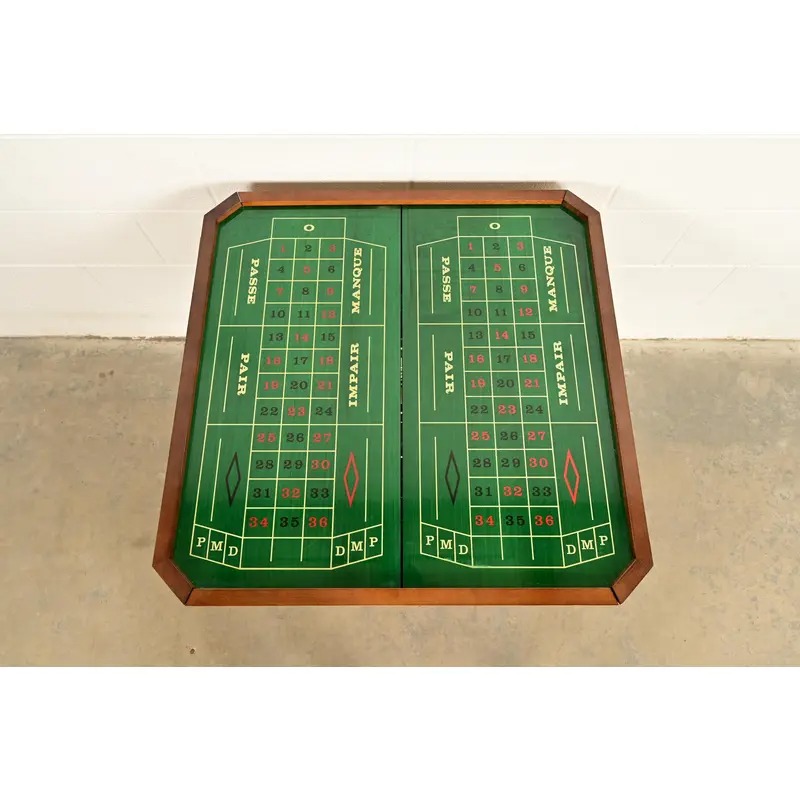 Italian Louis XVI Kingwood Inlaid Marquetry Flip Top Game Table - Image 11